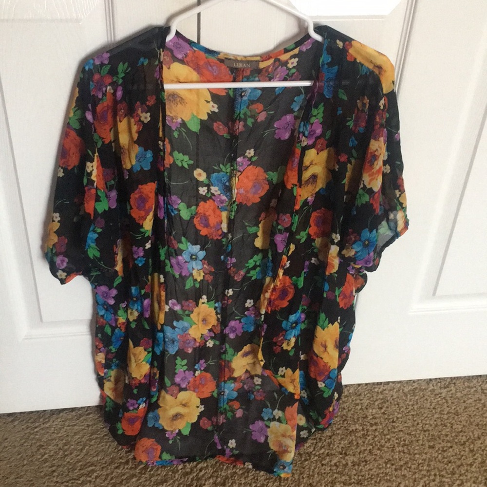 Women's Bright Floral Kimono